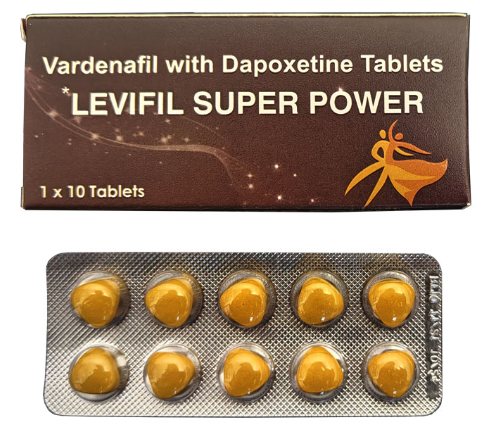 超级代购艾力达双效片 一盒10片 Vardenafil wite Dapoxetine Tablets，Levifil super power.